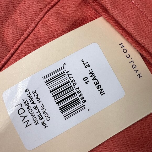 Not Your Daughters Jeans Women's 34x26* Billie Mini Boot Cut Orange Denim Tag 10 - Picture 6 of 16